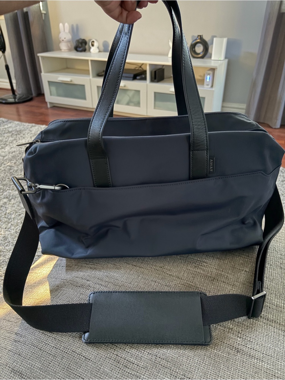AWAY Everywhere Bag Navy Blue Overnight Weekender Travel Bag